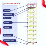 Вышка-тура  ВСП 2.0х2.0, Н-12.4м - stroymarket66.ru - Нижний Новгород