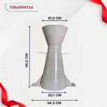 Конус КА (Абрамса) с воронкой для определения подвижности бетонной смеси по ГОСТ 10181 (х/к) - stroymarket66.ru - Нижний Новгород