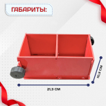 Форма кубическая для проверки бетона 2ФК 100, окрашенная двухгнездовая - stroymarket66.ru - Нижний Новгород