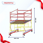 Вышка-тура  ВСП 2.0х2.0, Н-2.8м - stroymarket66.ru - Нижний Новгород