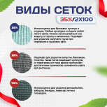 Сетка фасадная затеняющая зеленая 30-35% 2х100 м - stroymarket66.ru - Нижний Новгород